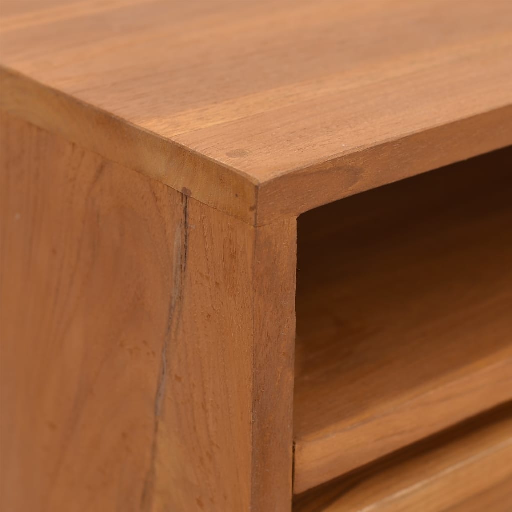 vidaXL Solid Wood Teak Console Table Desk 31.5"x11.8"x31.5"/43.3"x11.8"x31.1"-8