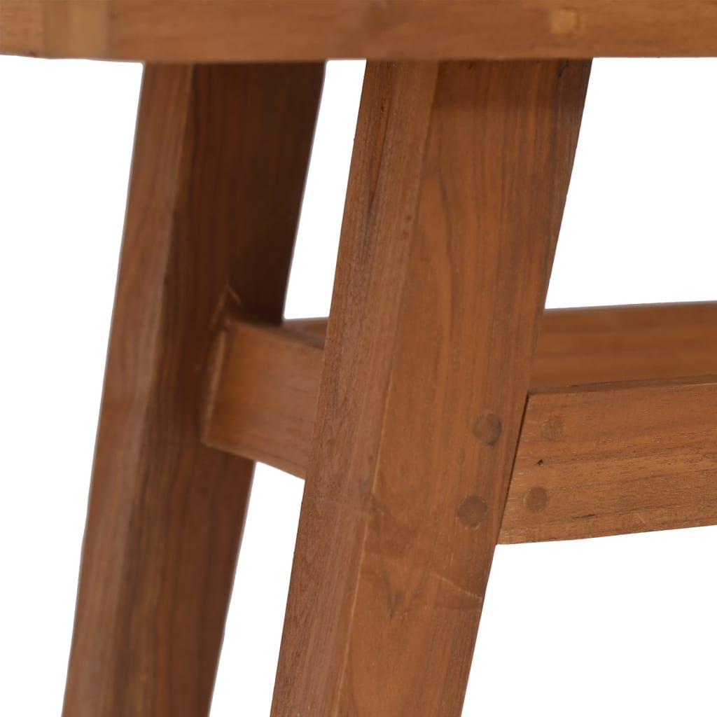 vidaXL Solid Wood Teak Console Table Desk 31.5"x11.8"x31.5"/43.3"x11.8"x31.1"-15