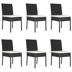 vidaXL Patio Dining Set Dining Table and Chairs Furniture Set Poly Rattan-3