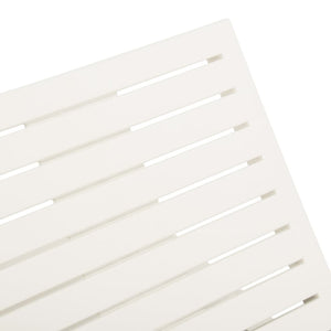 vidaXL Sun Lounger Plastic White-6