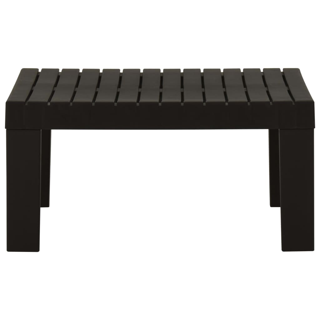 vidaXL Patio Furniture Set Outdoor Table and Bench Conversation Set Plastic-45