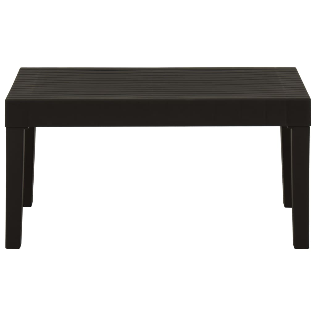 vidaXL Patio Furniture Set Outdoor Table and Bench Conversation Set Plastic-1