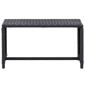 vidaXL Patio Furniture Set 4 Piece Outdoor Sofa with Coffee Table Poly Rattan-11