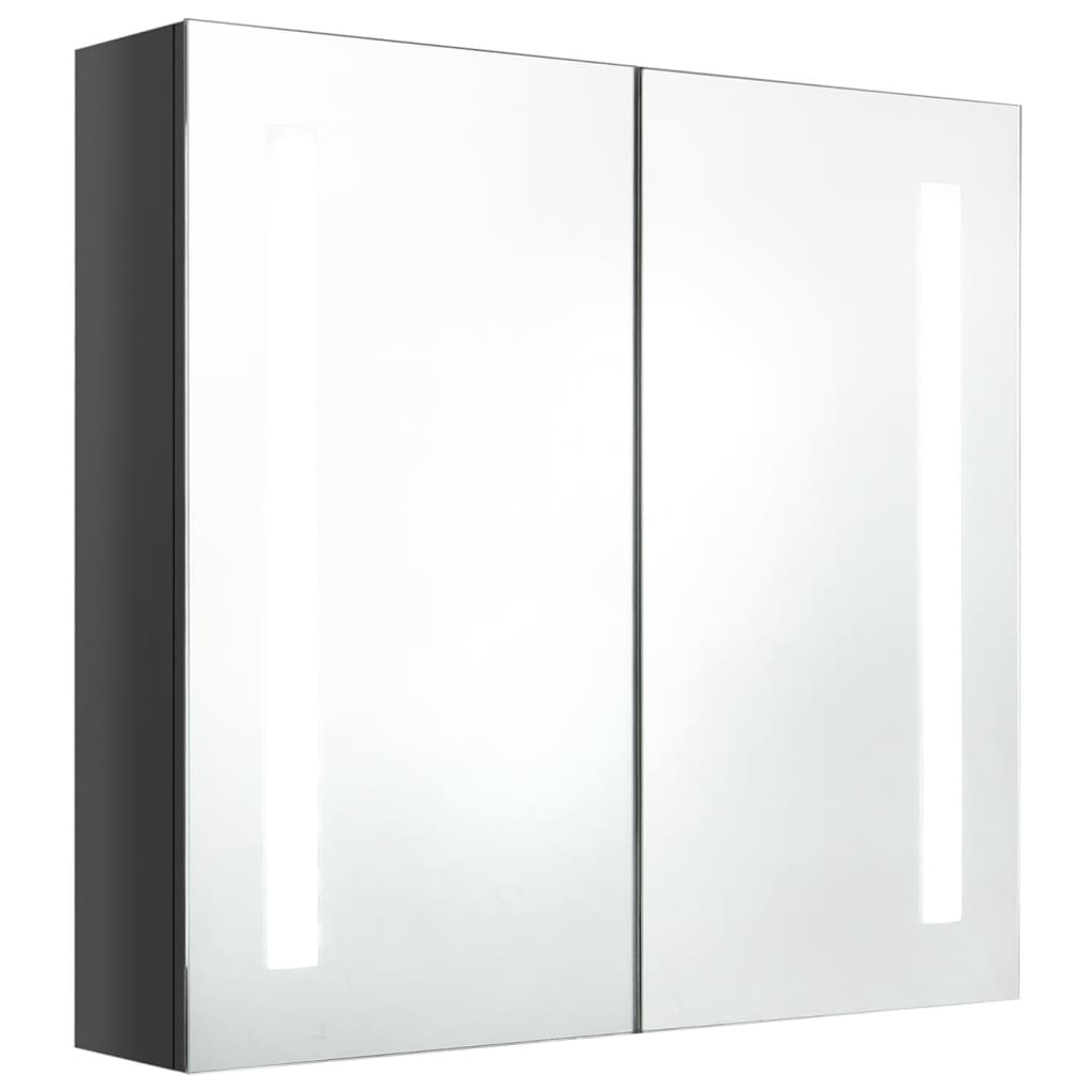 vidaXL Bathroom Cabinet Mirrored Bathroom Vanity Wall Mounted Medicine Cabinet-4