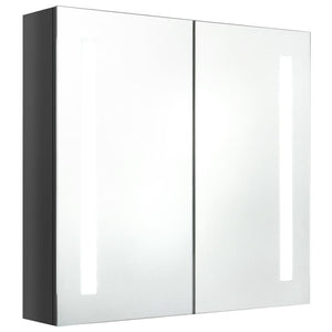 vidaXL Bathroom Cabinet Mirrored Bathroom Vanity Wall Mounted Medicine Cabinet-4