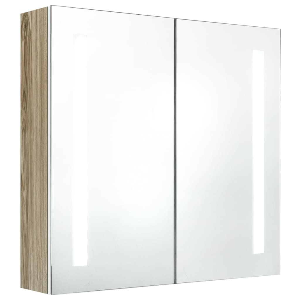 vidaXL Bathroom Cabinet Mirrored Bathroom Vanity Wall Mounted Medicine Cabinet-57