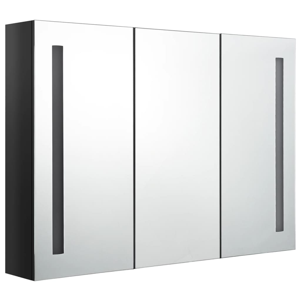 vidaXL Bathroom Cabinet Mirrored Bathroom Vanity Wall Mounted Medicine Cabinet-36