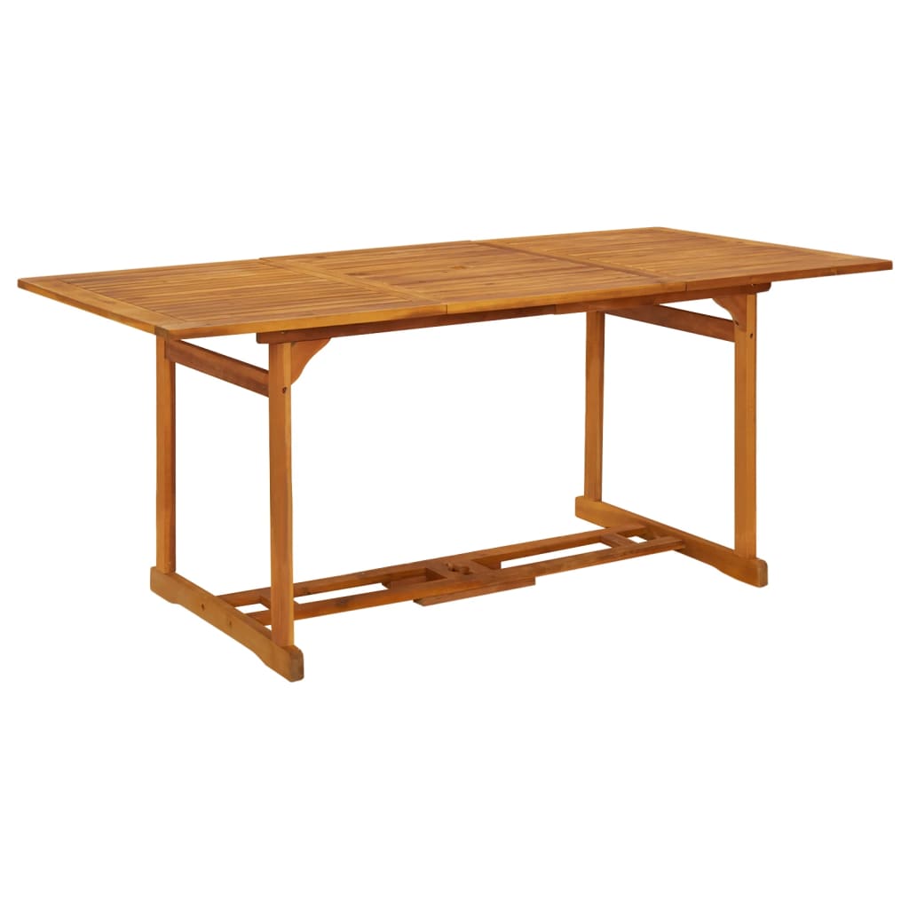 vidaXL Outdoor Dining Table Patio Table Garden Furniture Solid Wood Acacia-5