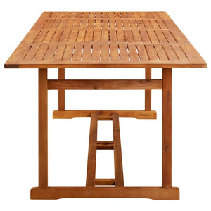 vidaXL Outdoor Dining Table Patio Table Garden Furniture Solid Wood Acacia-15