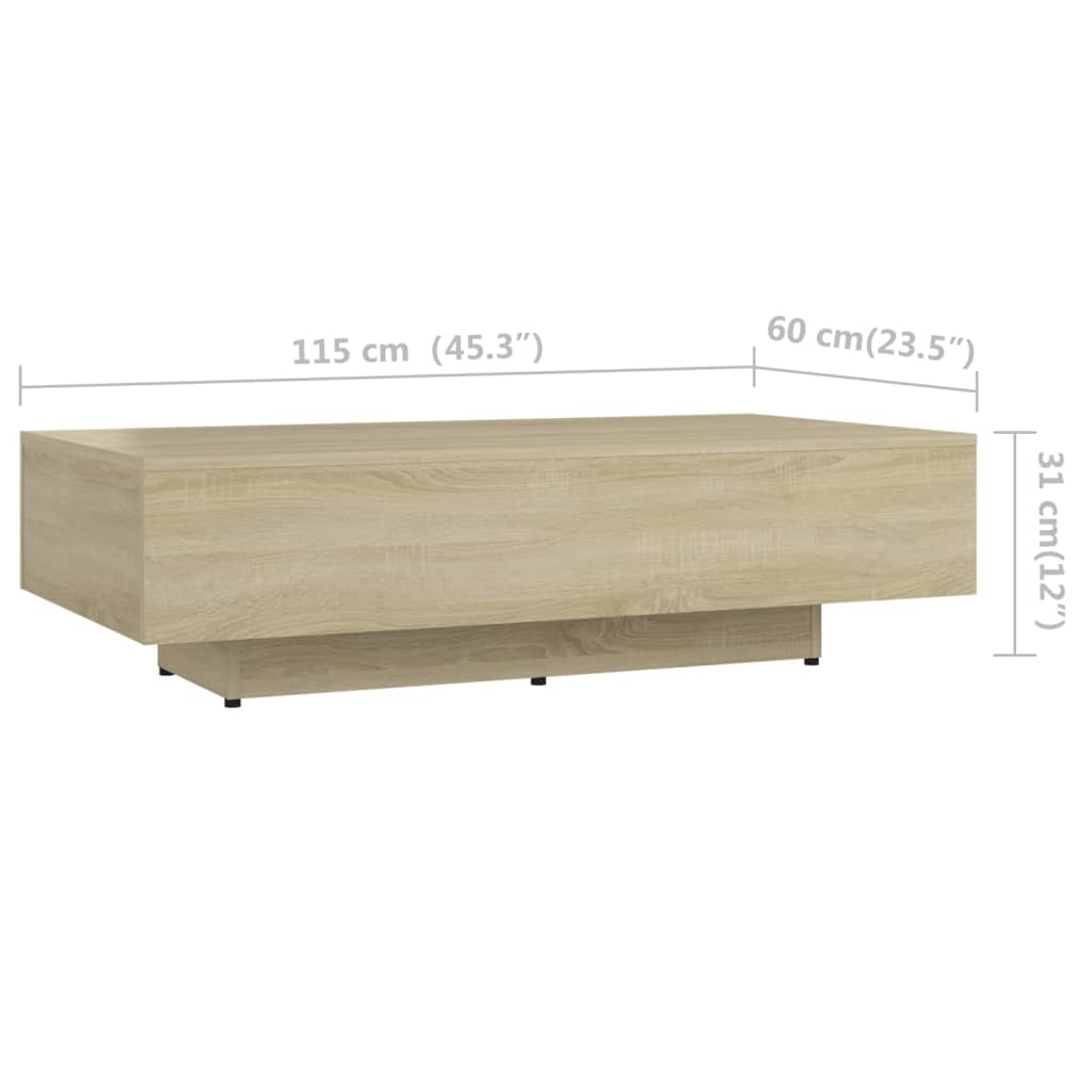 vidaXL Coffee Table Accent End Side Sofa Table for Living Room Engineered Wood-99