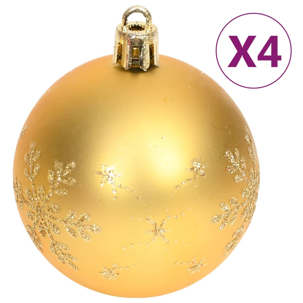 vidaXL Christmas Bauble Set Christmas Ball Ornament Decorative Bauble 65 Piece-3