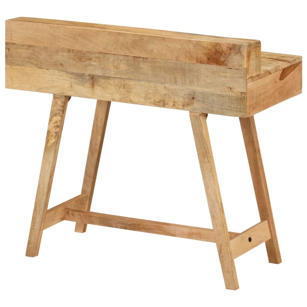 vidaXL Desk 39.4"x17.7"x35.4" Solid Rough Mango Wood-4