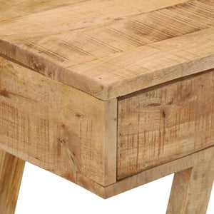 vidaXL Desk 39.4"x17.7"x35.4" Solid Rough Mango Wood-6