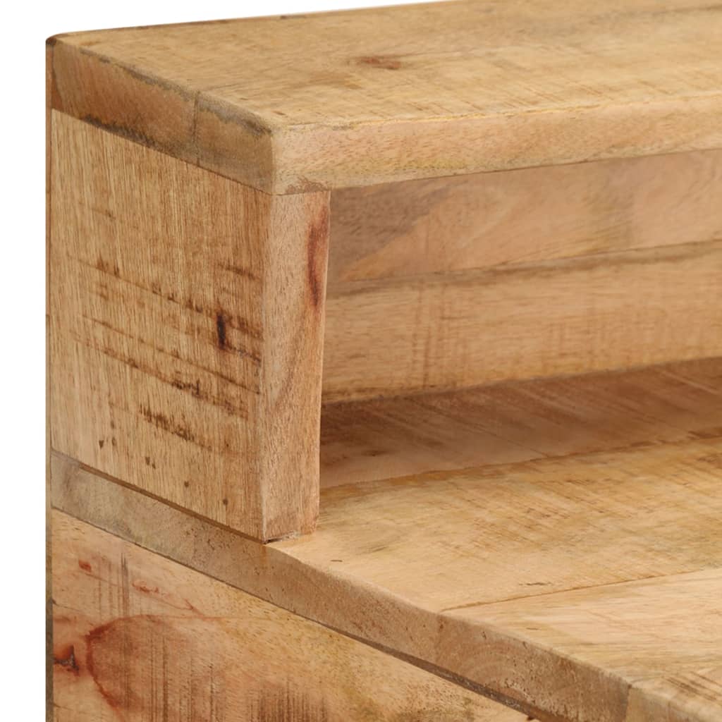 vidaXL Desk 39.4"x17.7"x35.4" Solid Rough Mango Wood-7