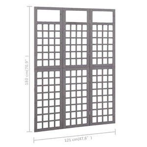 vidaXL Room Divider Freestanding Privacy Screen for Bedroom Solid Wood Fir-12