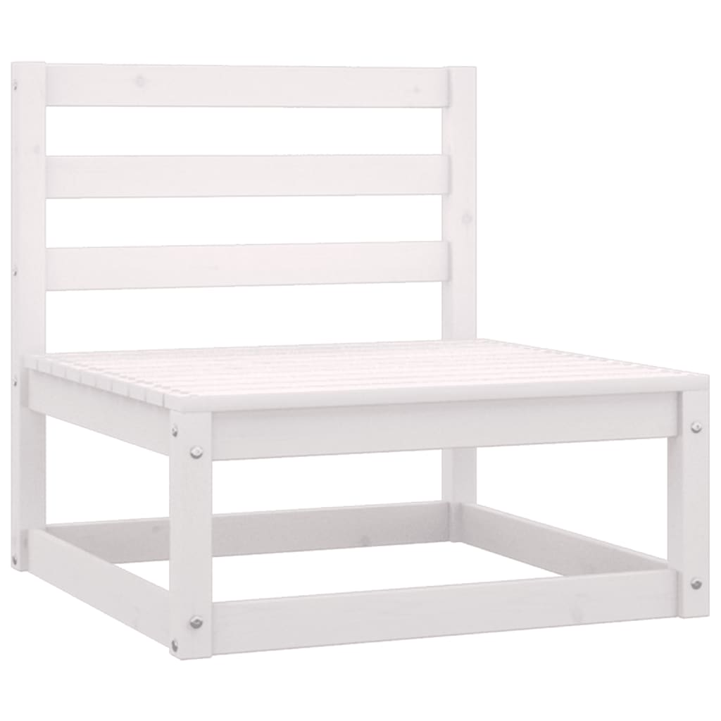 vidaXL Patio Furniture Set 6 Piece Outdoor Sectional Sofa Solid Wood Pine-50
