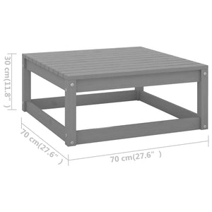 vidaXL Patio Furniture Set 6 Piece Outdoor Sectional Sofa Solid Wood Pine-3