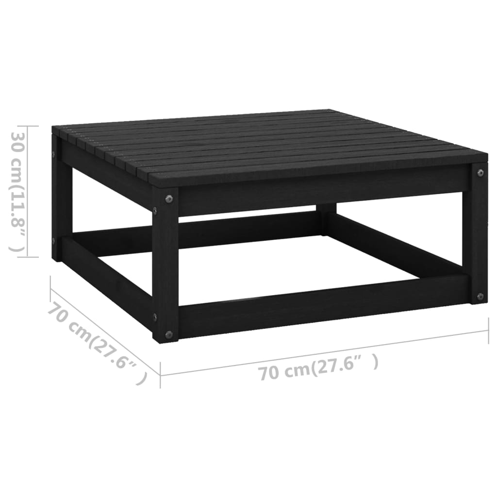 vidaXL Patio Furniture Set 6 Piece Outdoor Sectional Sofa Solid Wood Pine-44