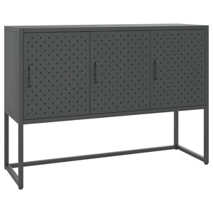 vidaXL Sideboard Storage Buffet Cabinet for Kitchen Living Room Entryway Steel-14