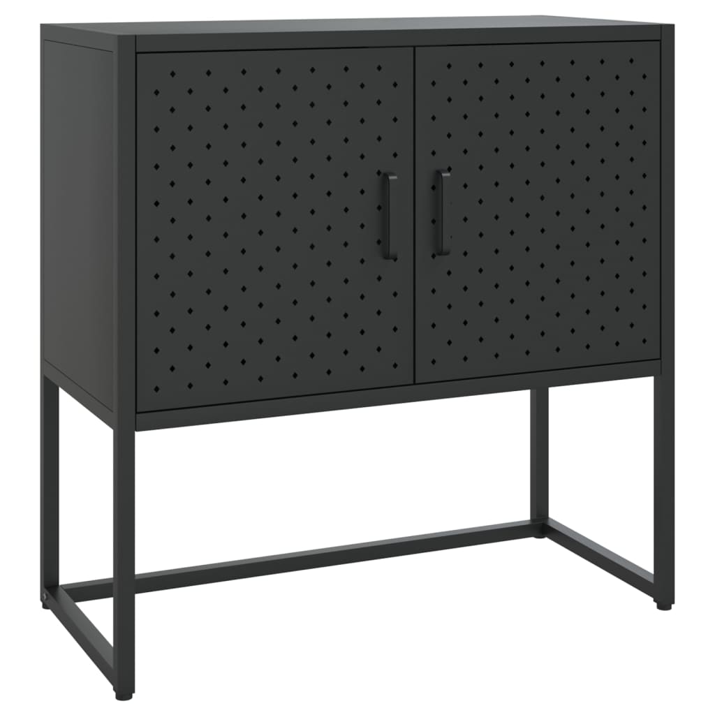 vidaXL Sideboard Storage Buffet Cabinet for Kitchen Living Room Entryway Steel-1