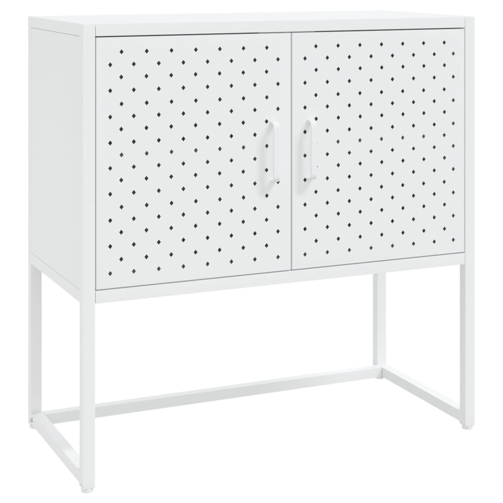 vidaXL Sideboard Storage Buffet Cabinet for Kitchen Living Room Entryway Steel-7