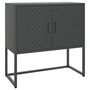 vidaXL Sideboard Storage Buffet Cabinet for Kitchen Living Room Entryway Steel-13