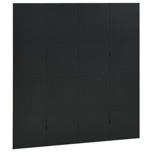 vidaXL Room Divider Freestanding Privacy Screen for Room Separation Steel-11