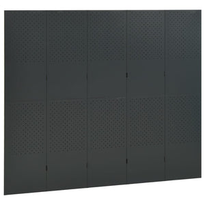 vidaXL Room Divider Freestanding Privacy Screen for Room Separation Steel-38
