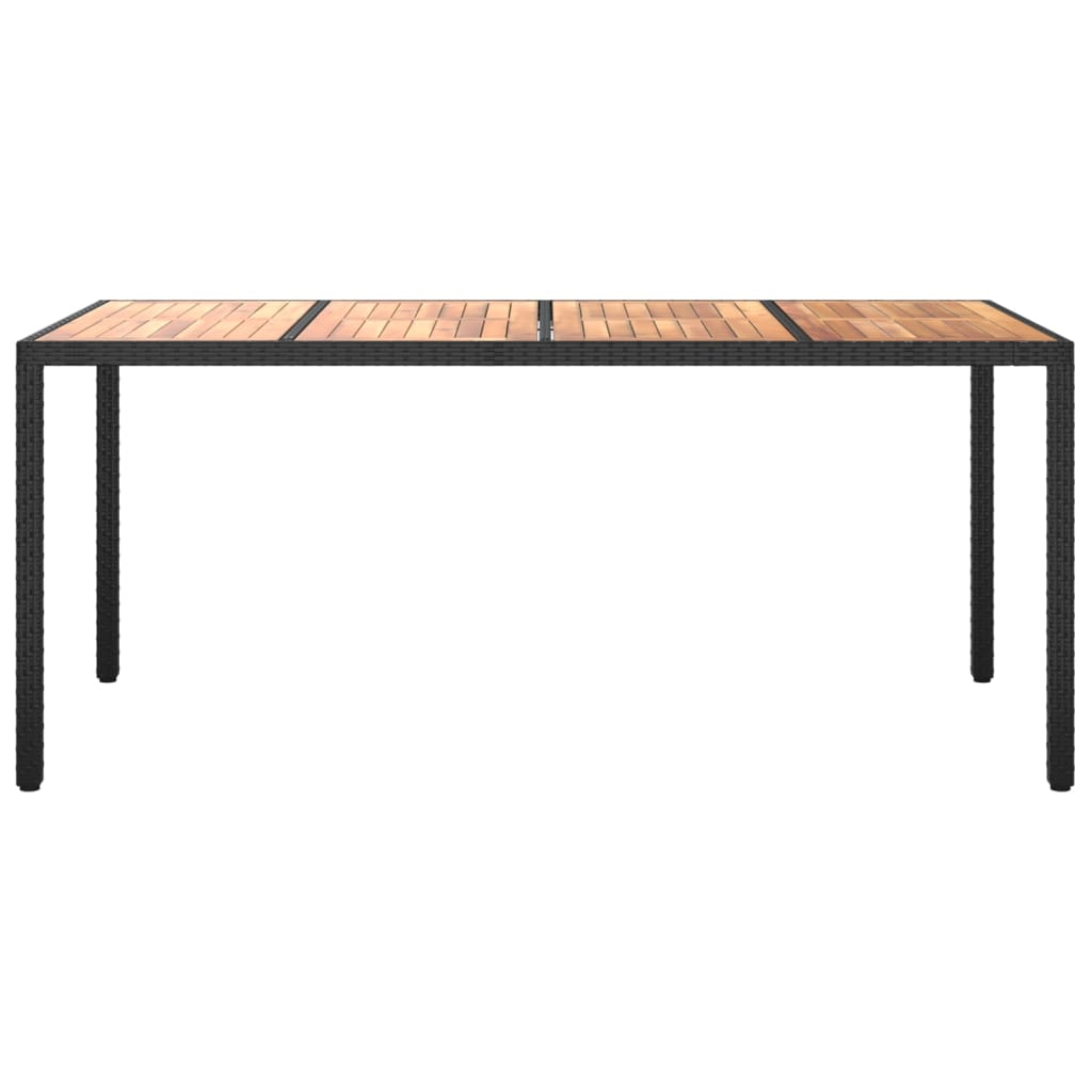 vidaXL Solid Wood Acacia Patio Table Desk Furniture Black/Gray Multi Sizes-10