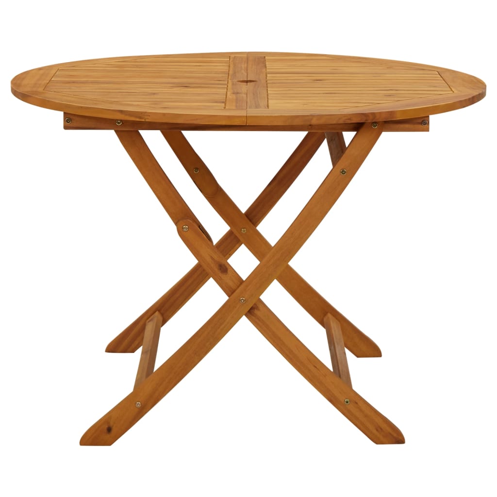 vidaXL Folding Patio Table 35.4"x35.4"x29.5" Solid Acacia Wood-20