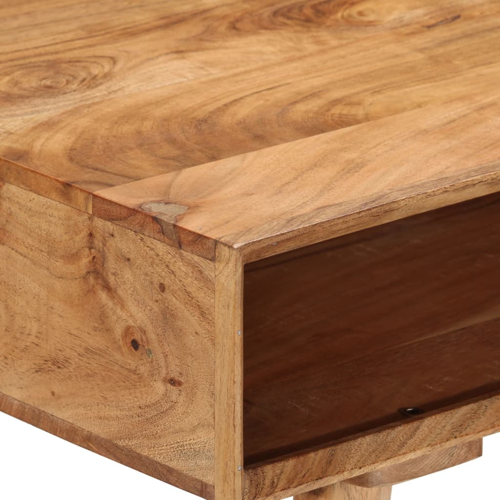 vidaXL Writing Desk 45.3"x19.7"x29.9" Solid Wood Acacia-4