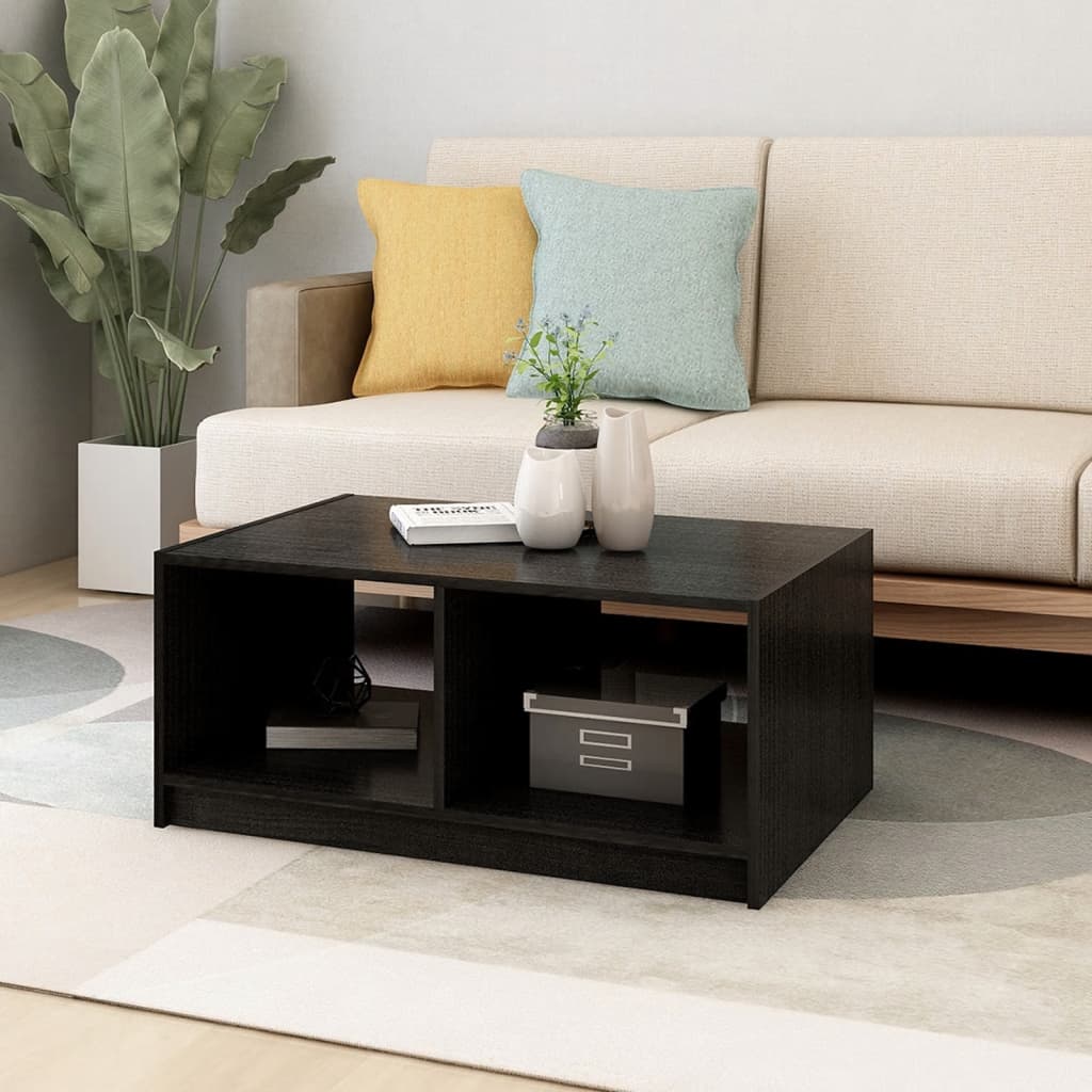 vidaXL Solid Pinewood Coffee Table 29.5"x13.2" Couch End Table Multi Colors-2