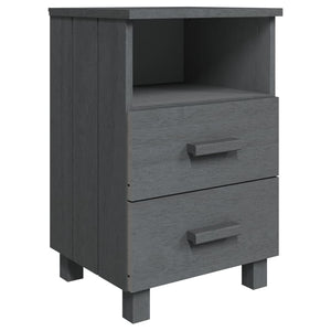 vidaXL Nightstand Storage Bedside Cabinet Nightstand with 2 Drawers Pine Wood-11