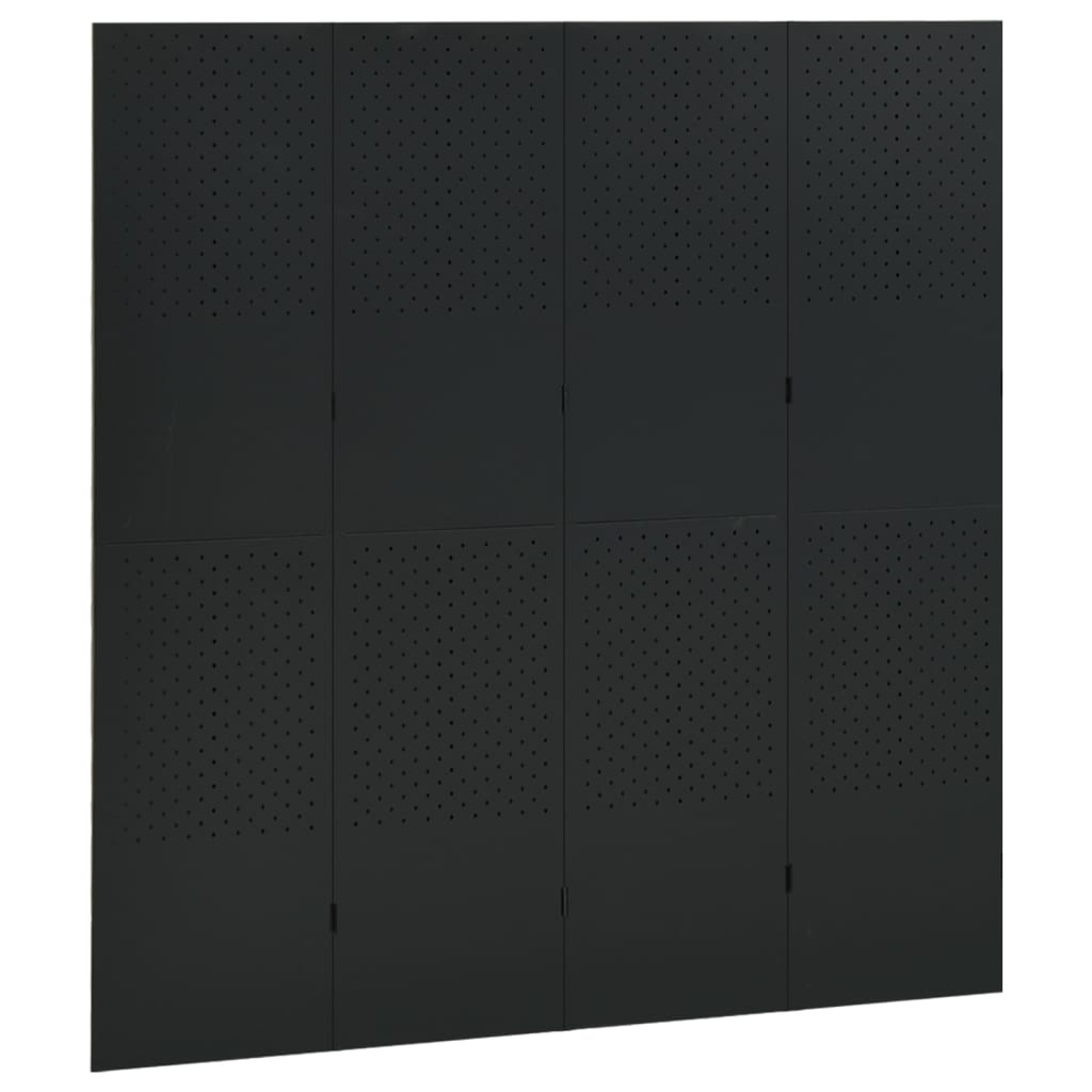vidaXL Room Divider Freestanding Privacy Screen for Room Separation Steel-49