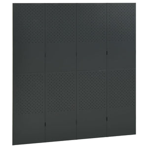 vidaXL Room Divider Freestanding Privacy Screen for Room Separation Steel-58