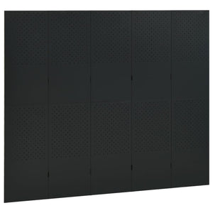 vidaXL Room Divider Freestanding Privacy Screen for Room Separation Steel-24
