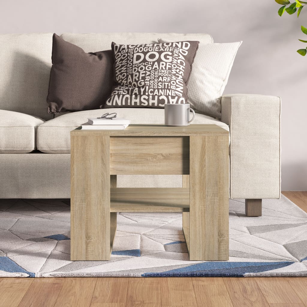 vidaXL Coffee Table Accent End Side Sofa Table for Living Room Engineered Wood-35