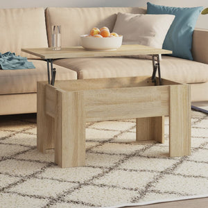 vidaXL Coffee Table Lift Top End Table Accent Side Sofa Table Engineered Wood-9