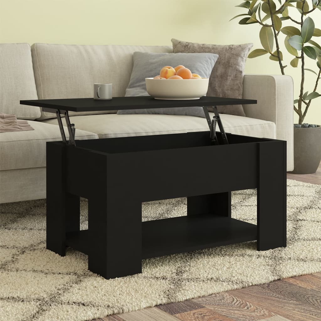 vidaXL Coffee Table Lift Top End Table Accent Side Sofa Table Engineered Wood-0