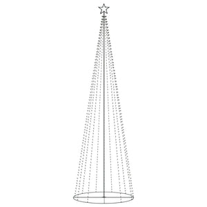 vidaXL Christmas Cone Tree Decoration Artificial Christmas Tree with LEDs-3