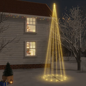 vidaXL Christmas Cone Tree Decoration Artificial Christmas Tree with LEDs-2