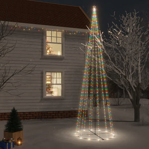 vidaXL Christmas Cone Tree Decoration Artificial Christmas Tree with LEDs-7