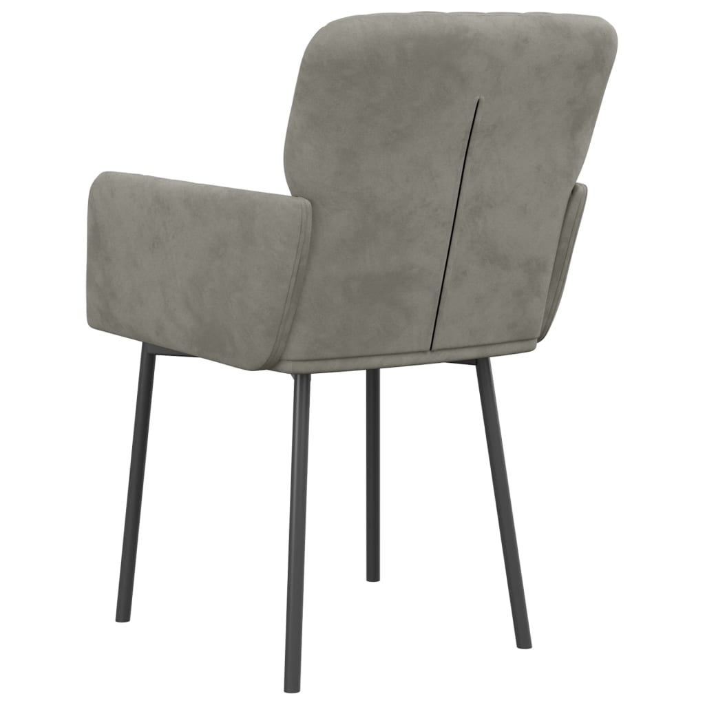 vidaXL Dining Chairs 2 Pcs Accent Upholstered Chair for Living Room Velvet-3