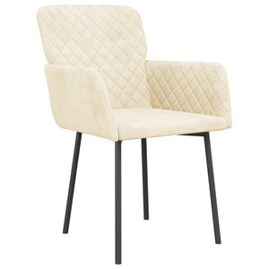 vidaXL Dining Chairs 2 Pcs Accent Upholstered Chair for Living Room Velvet-18