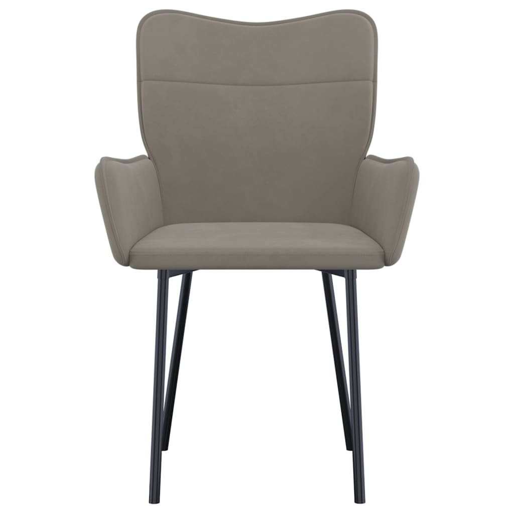 vidaXL Dining Chairs 2 Pcs Accent Upholstered Chair for Living Room Velvet-31