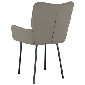 vidaXL Dining Chairs 2 Pcs Accent Upholstered Chair for Living Room Velvet-5