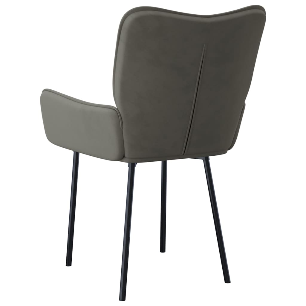 vidaXL Dining Chairs 2 Pcs Accent Upholstered Chair for Living Room Velvet-19