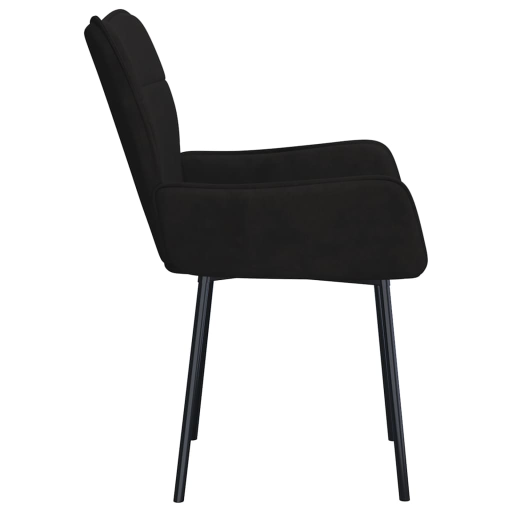 vidaXL Dining Chairs 2 Pcs Accent Upholstered Chair for Living Room Velvet-6