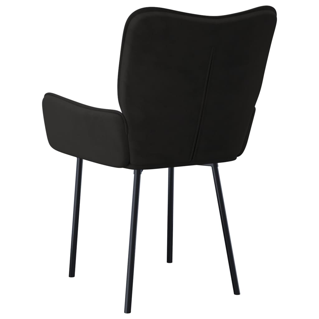 vidaXL Dining Chairs 2 Pcs Accent Upholstered Chair for Living Room Velvet-10
