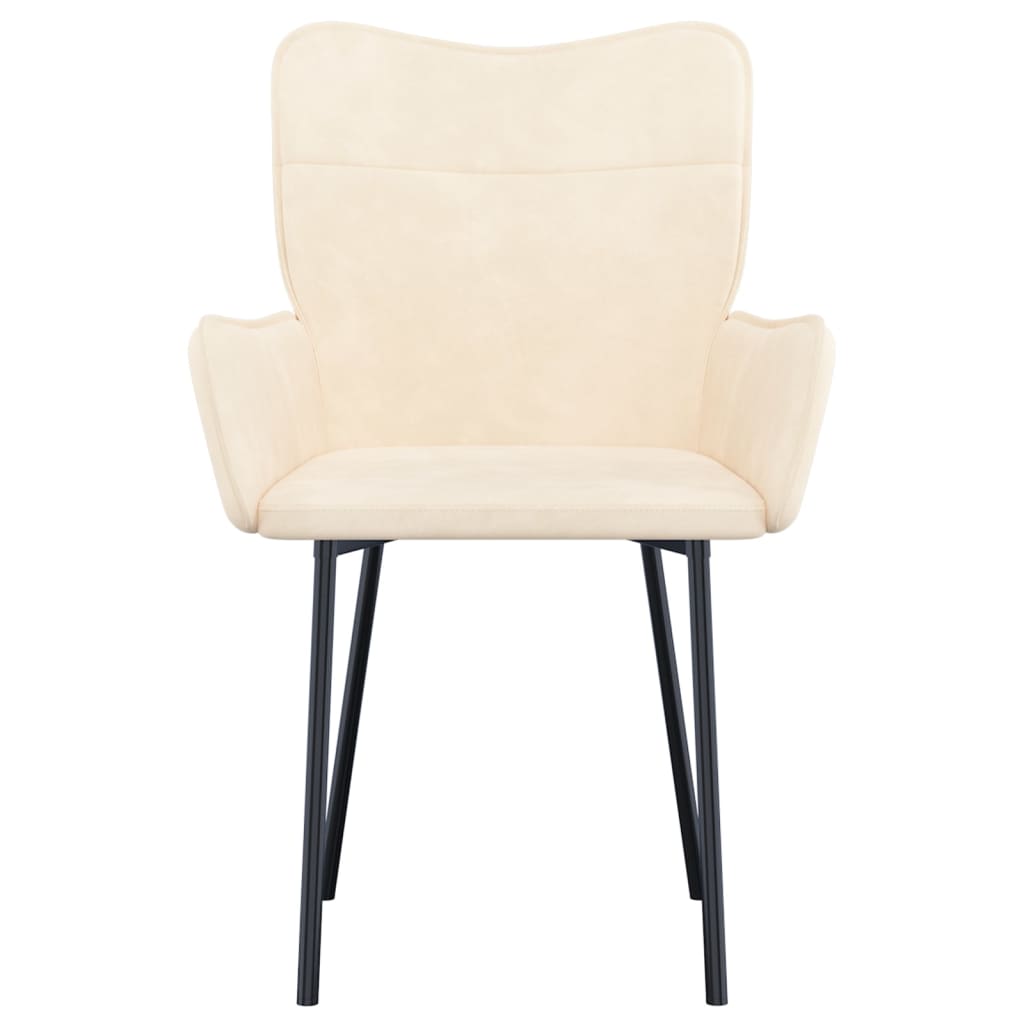 vidaXL Dining Chairs 2 Pcs Accent Upholstered Chair for Living Room Velvet-23